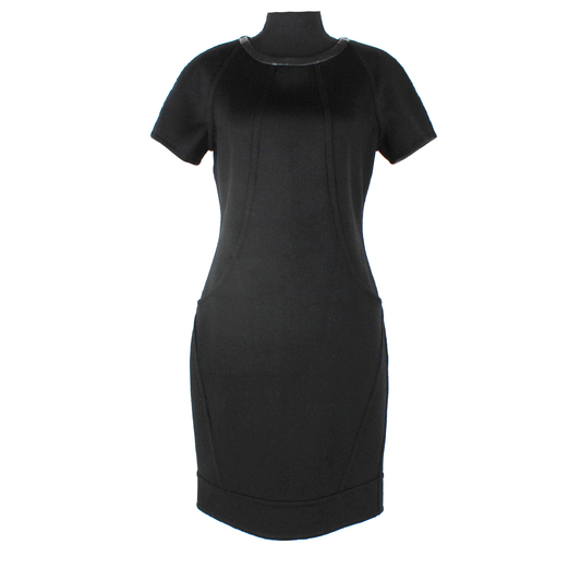 TSE Cashmere Leather Trim Dress