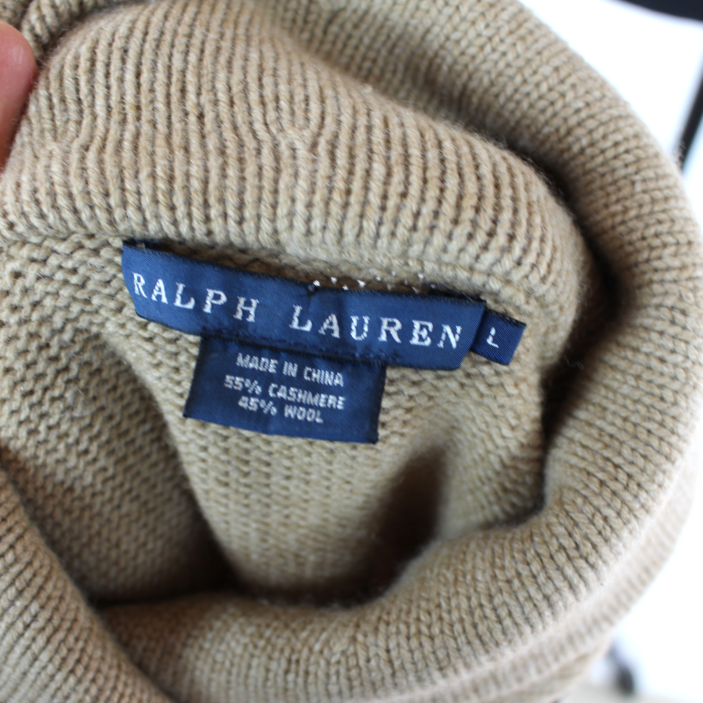 Ralph Lauren Cashmere Buckle Sweater