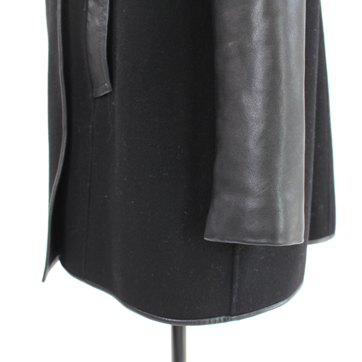 Mackage Leather Trim Wrap Coat