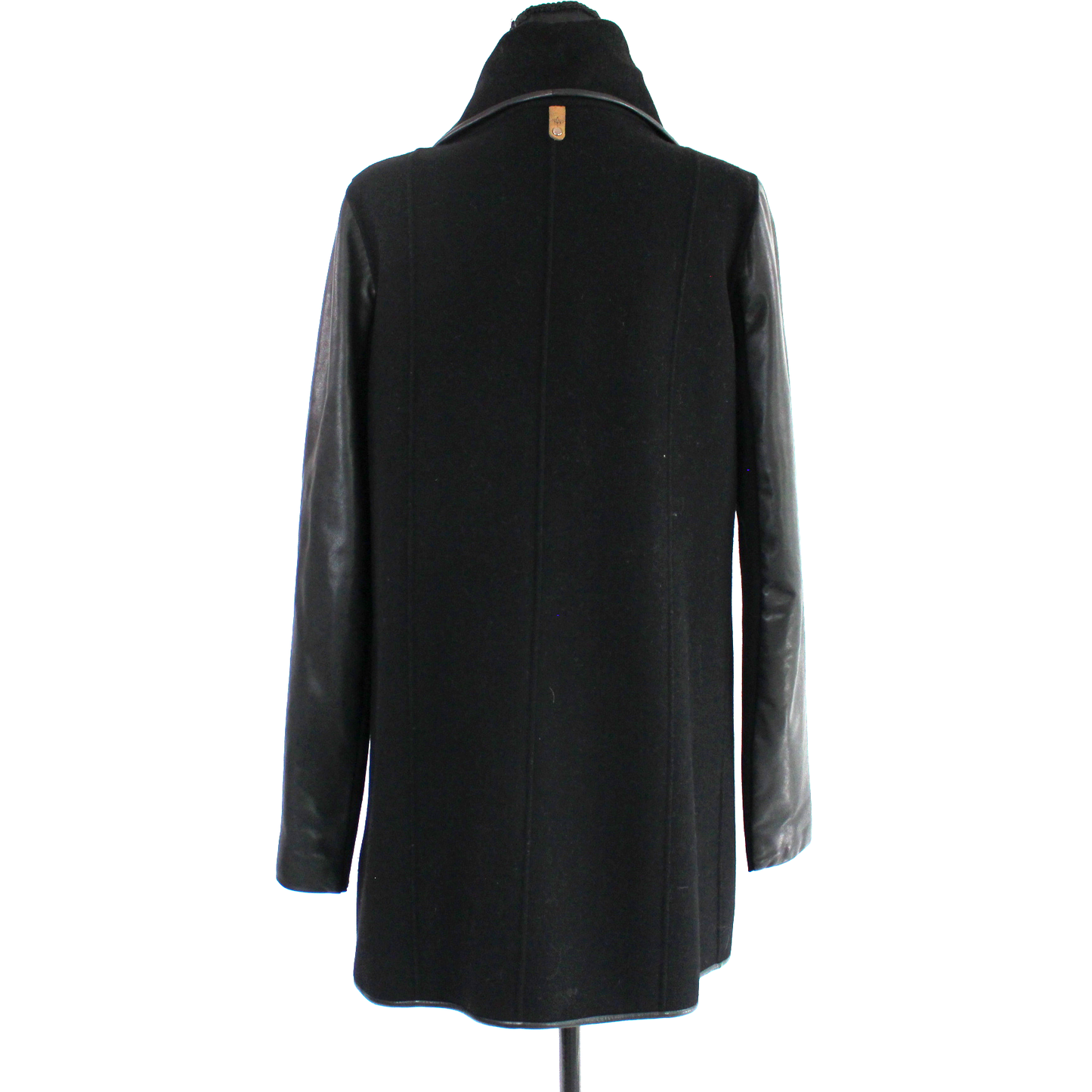 Mackage Leather Trim Wrap Coat