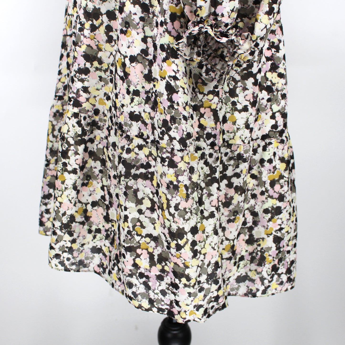 Theory Silk Crepe Floral Dress