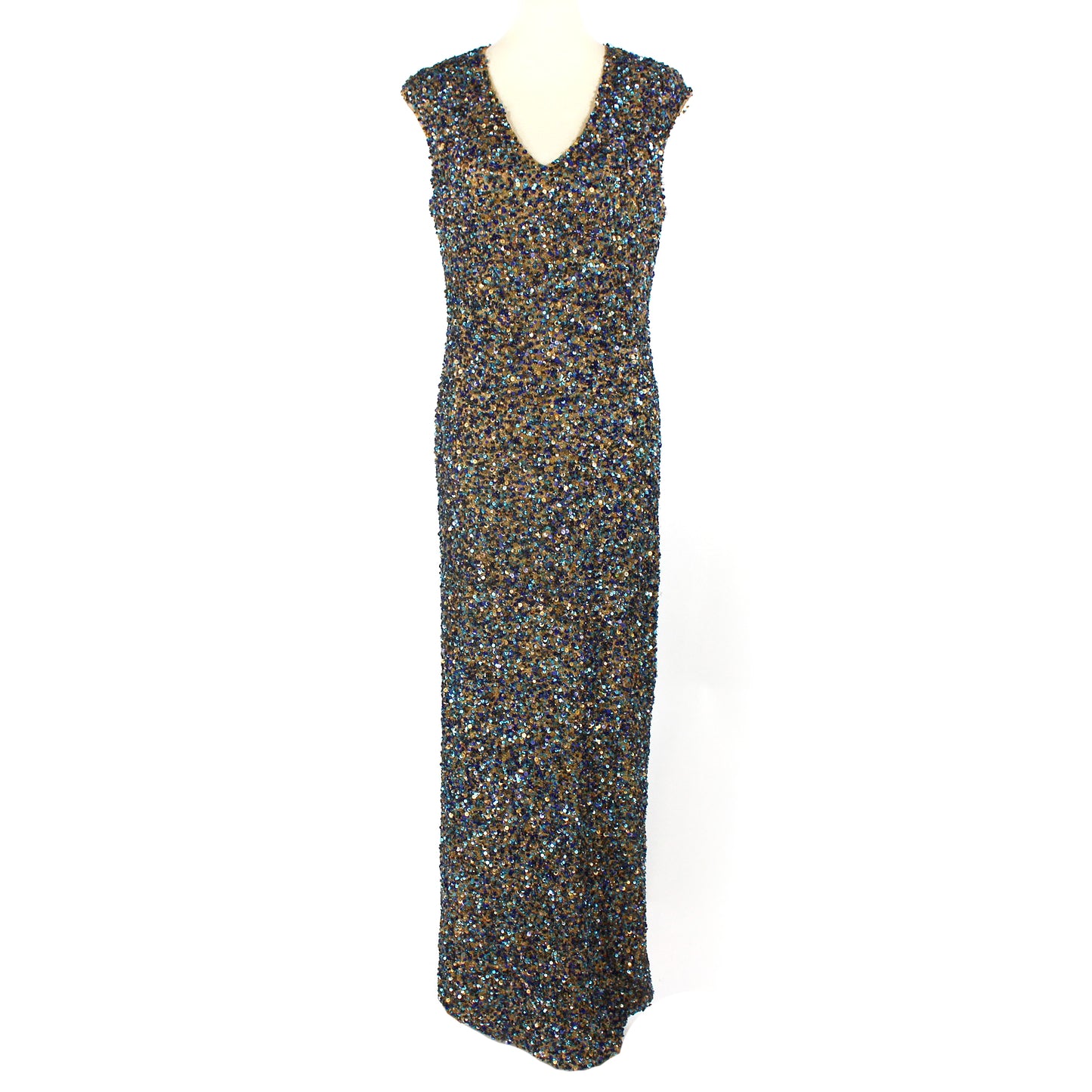 St. John Sequin Embellished Gown