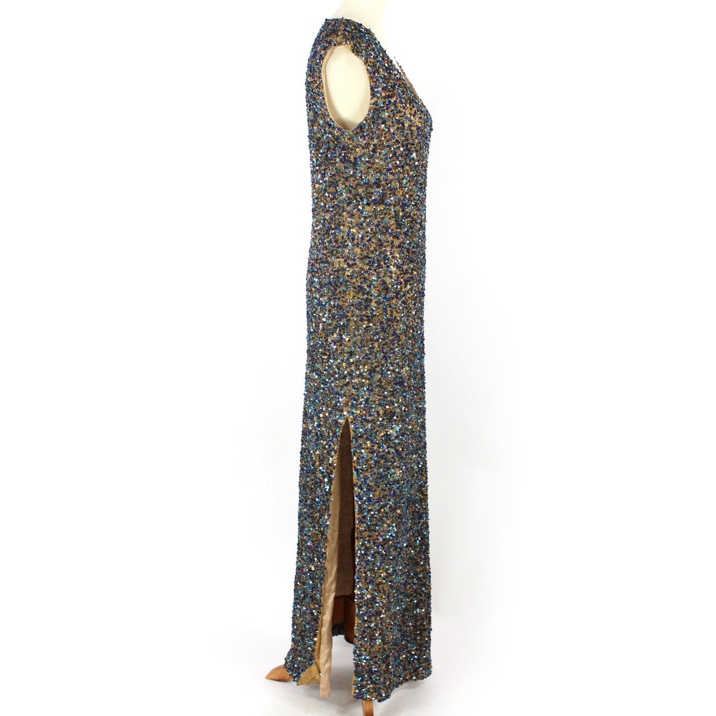 St. John Sequin Embellished Gown