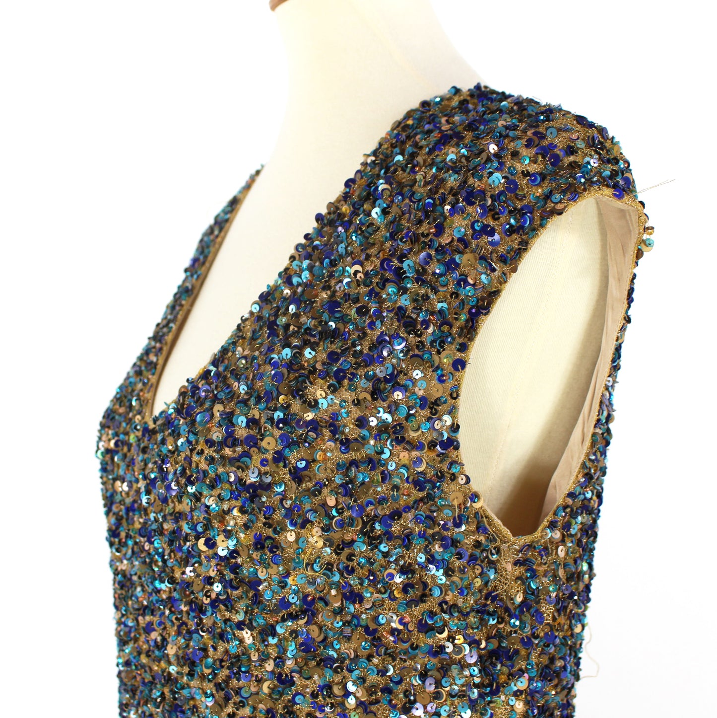 St. John Sequin Embellished Gown