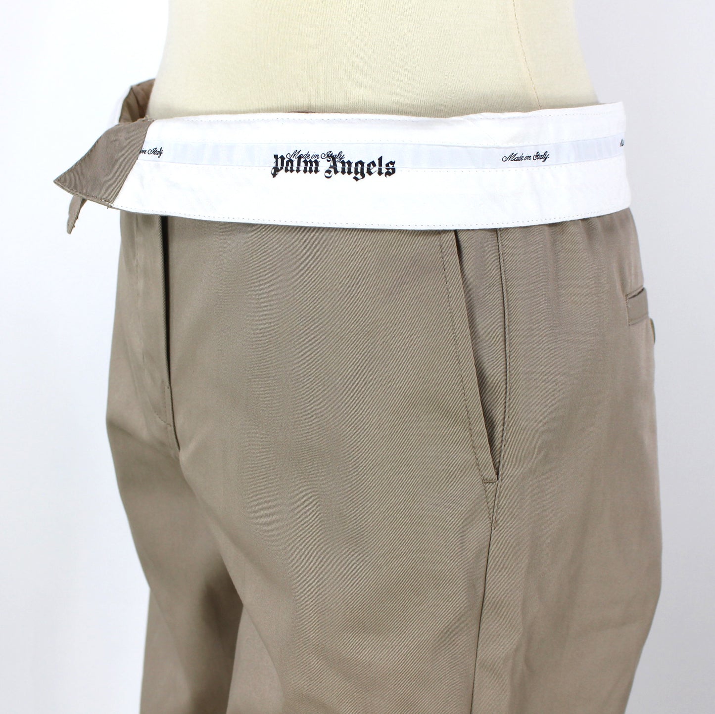 Palm Angels Reversed Waist Chinos