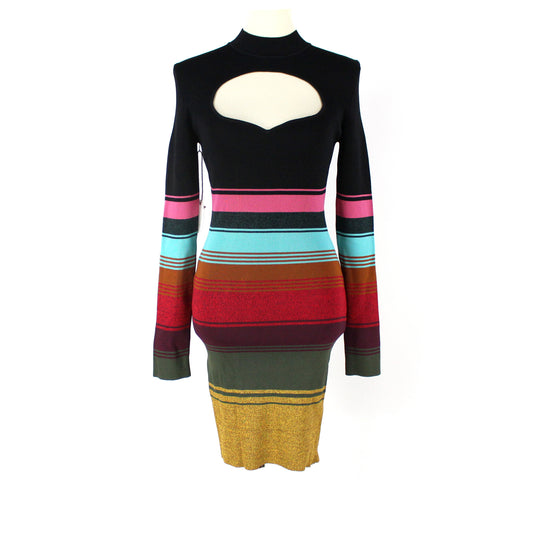 STAUD Clara Stripe Knit Dress