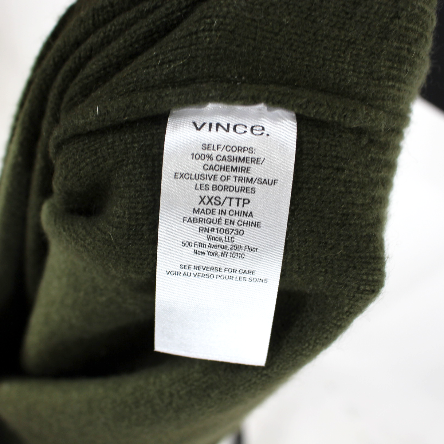 Vince Funnel Neck Cashmere Sweater