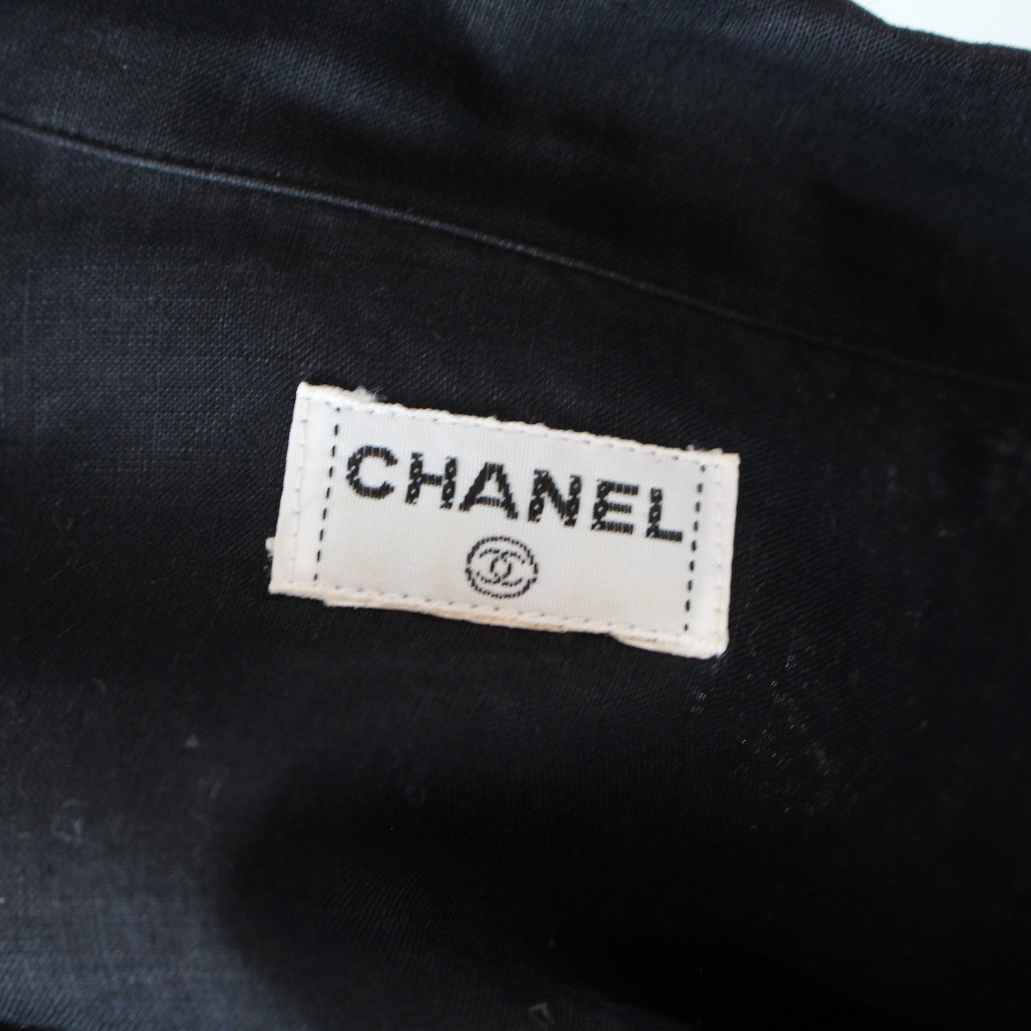 Chanel Pintuck Logo Button Tunic