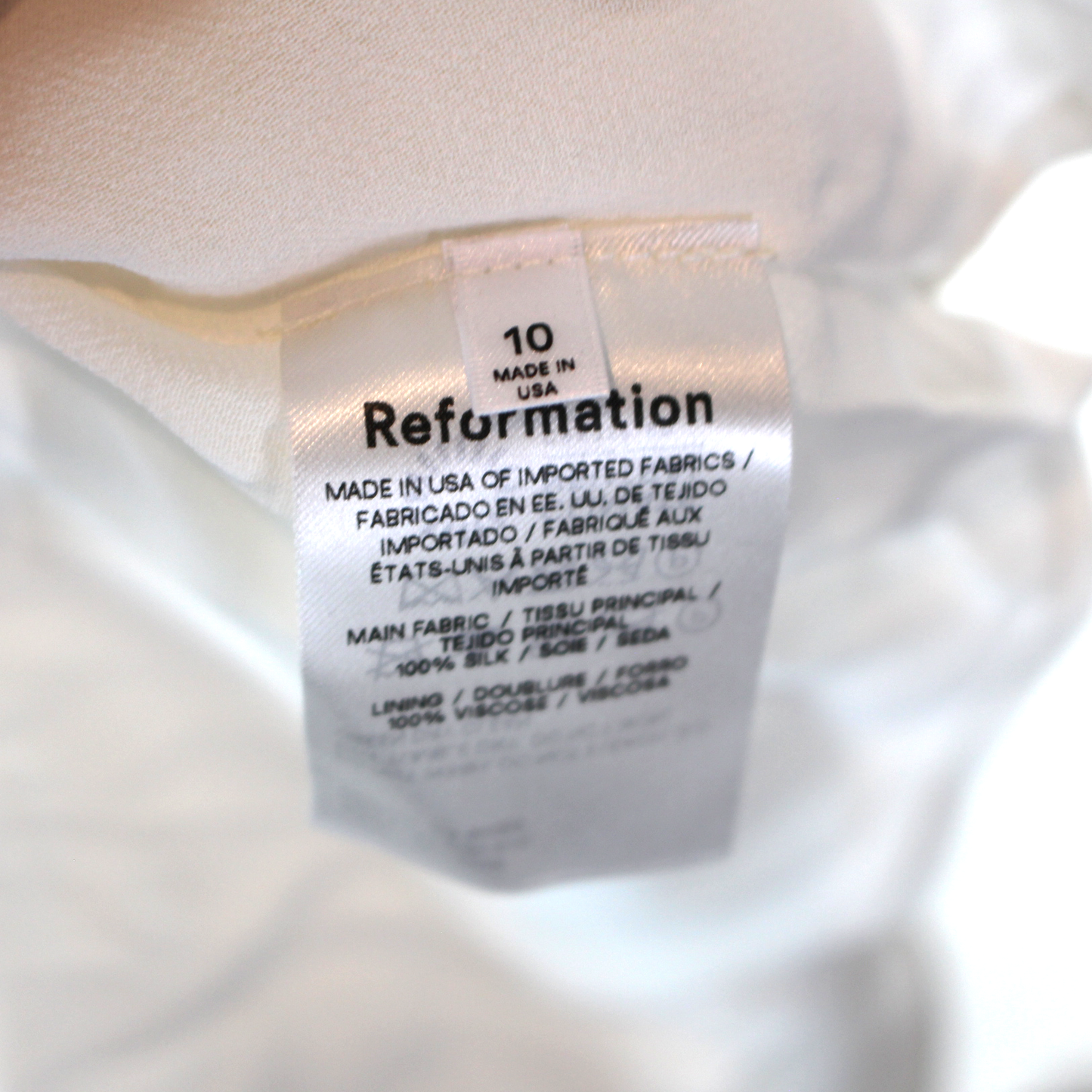 Reformation Oriana Silk Maxi Dress