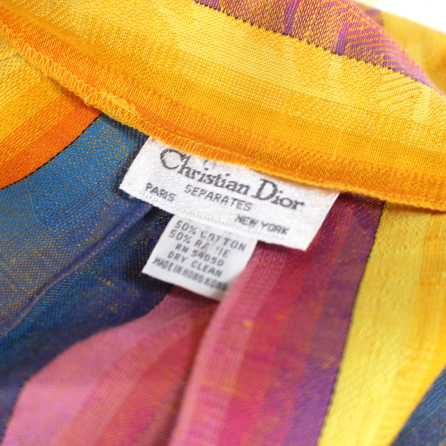 Christian Dior Colorful Pleated Skirt