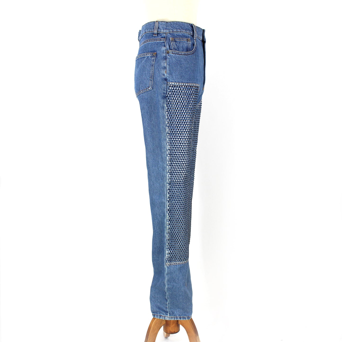 Area Crystal Straight Leg Jeans