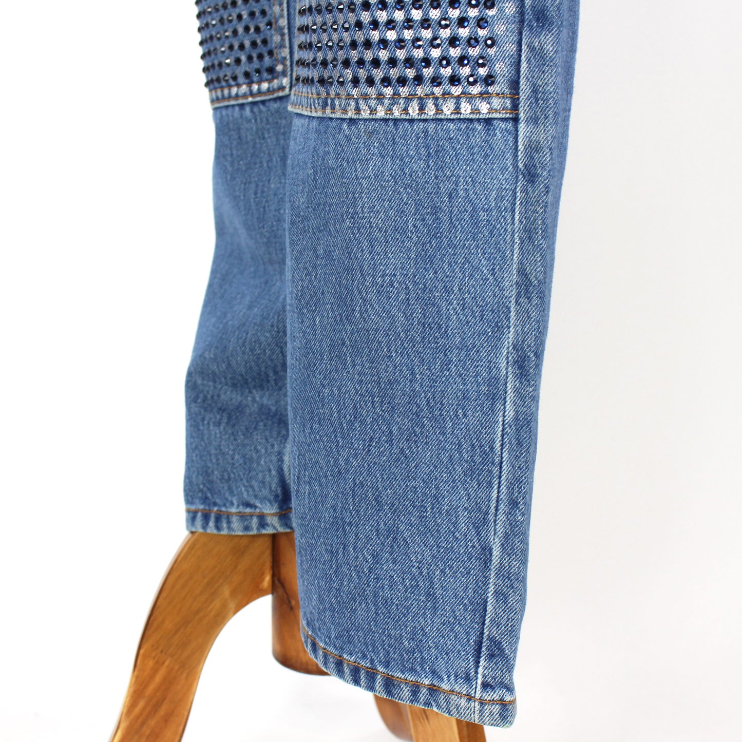 Area Crystal Straight Leg Jeans