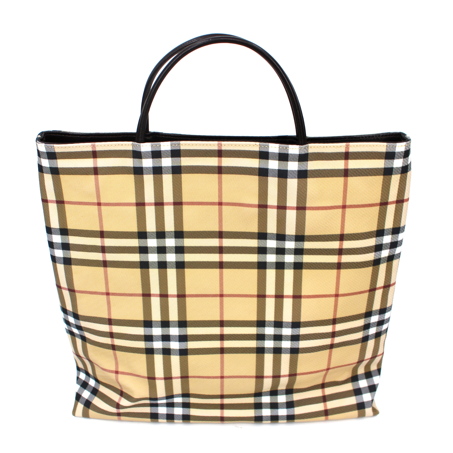 Burberry Haymarket Tote Handbag