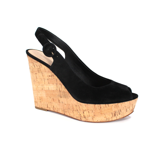 Veronica Beard Cork Wedge Sandals