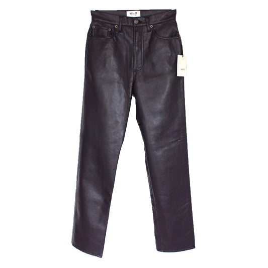 Agolde Leather Pinch Waist Pants