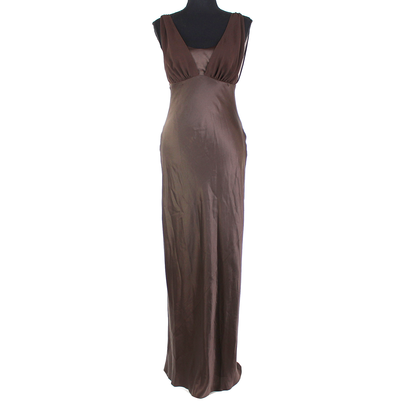 brown reformation dress Silk by Reformation Reformation Oria Midi Dress Brown