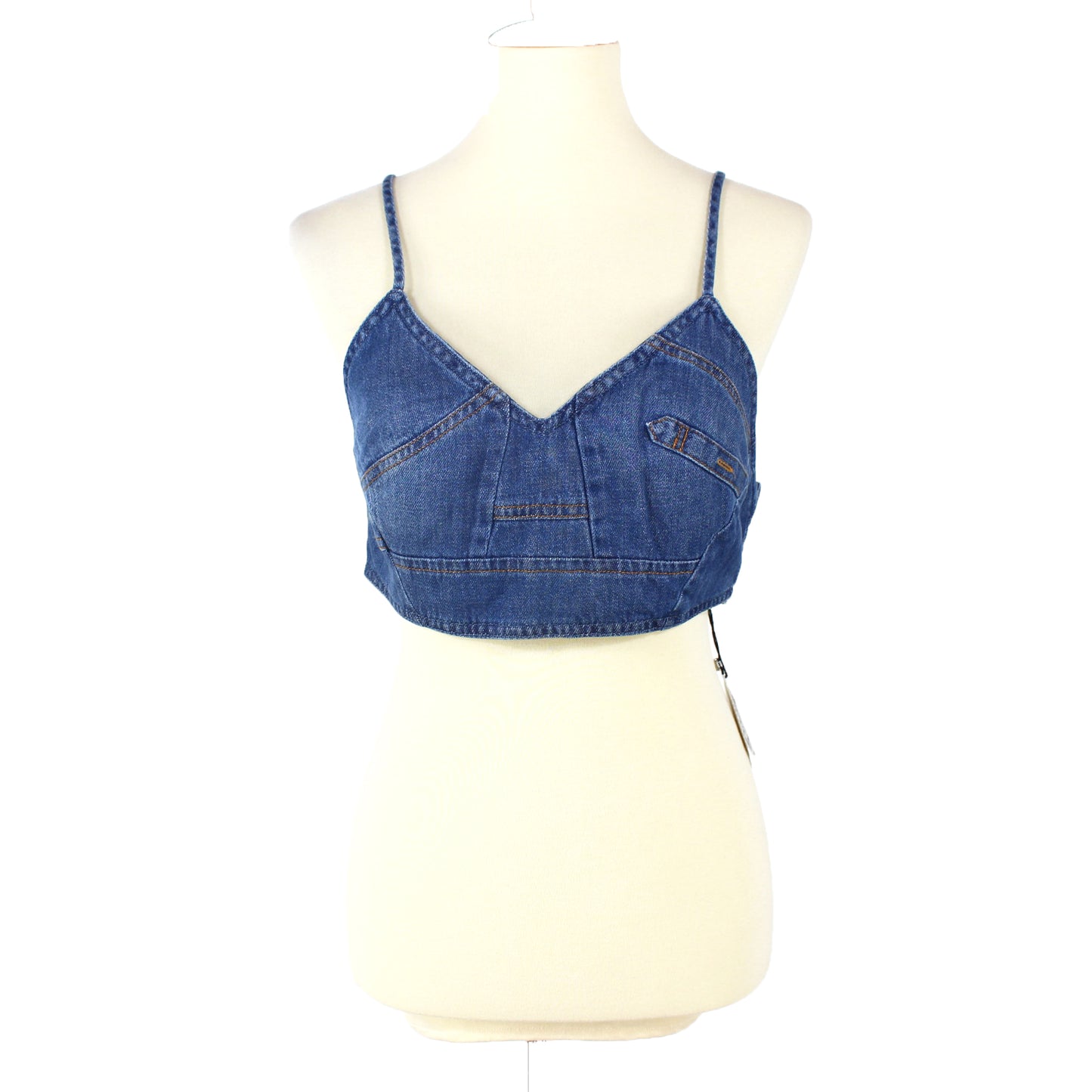 Loewe Denim Paneled Crop Top