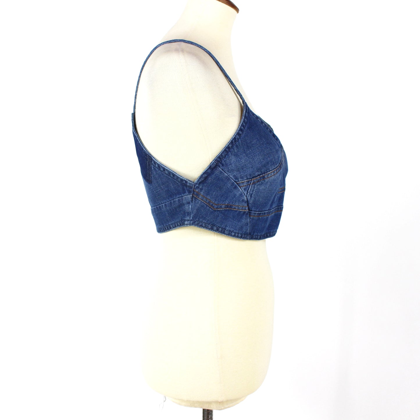 Loewe Denim Paneled Crop Top