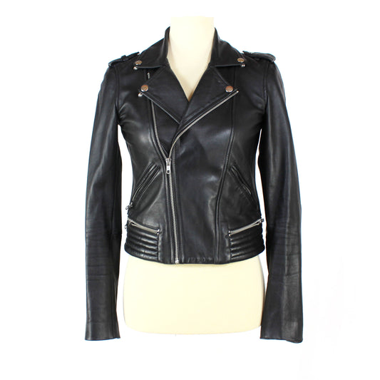 Maje Leather Biker Jacket