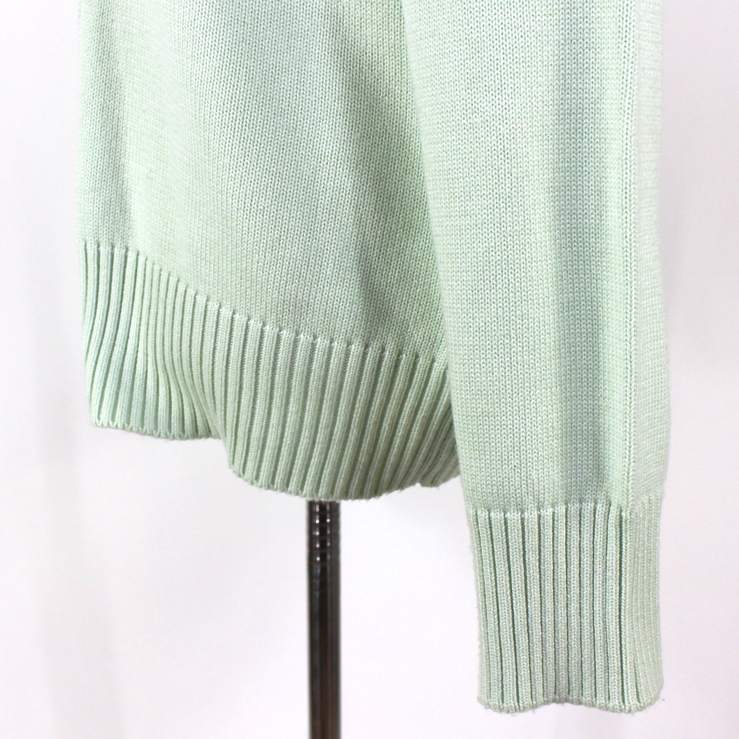 AMI Mint Big Heart Logo Cardigan