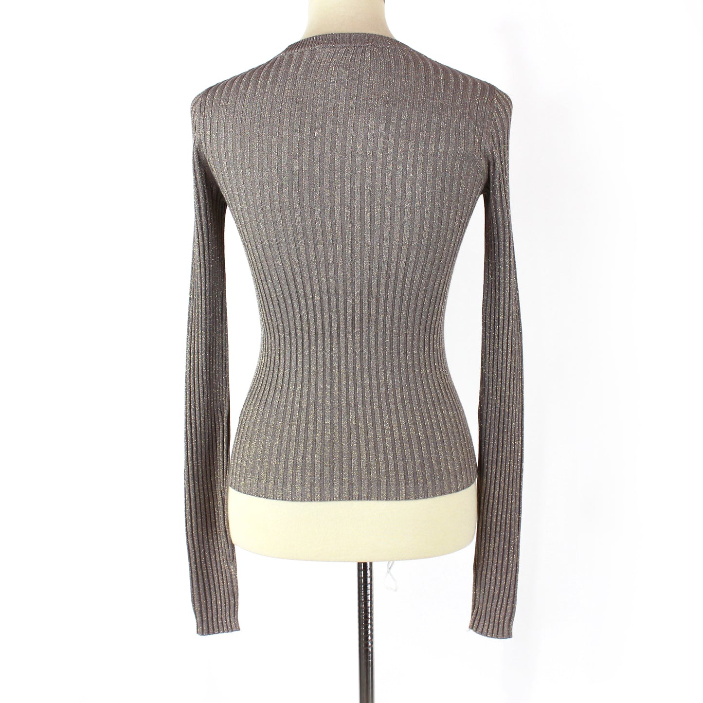 White + Warren Shine Ribbed Sweater