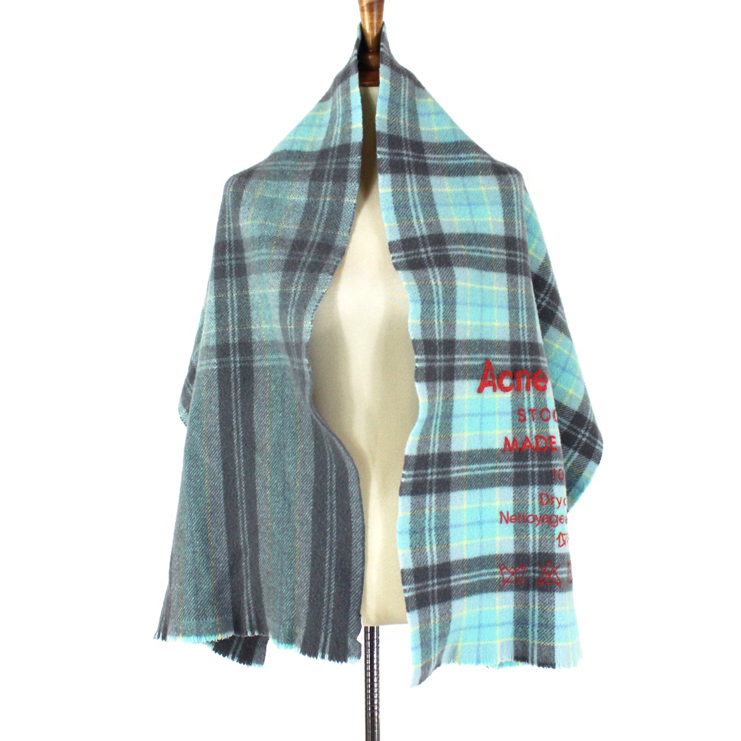 Acne Studios Wool Plaid Scarf