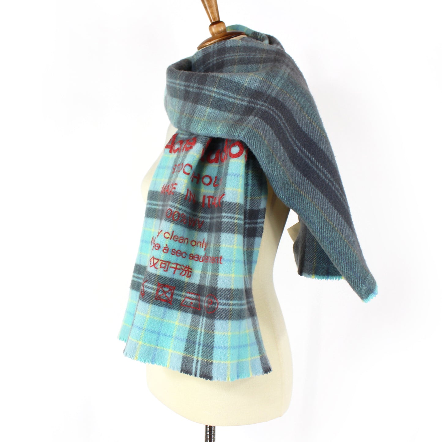 Acne Studios Wool Plaid Scarf