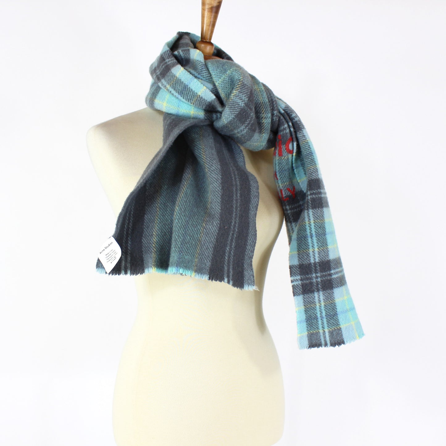 Acne Studios Wool Plaid Scarf