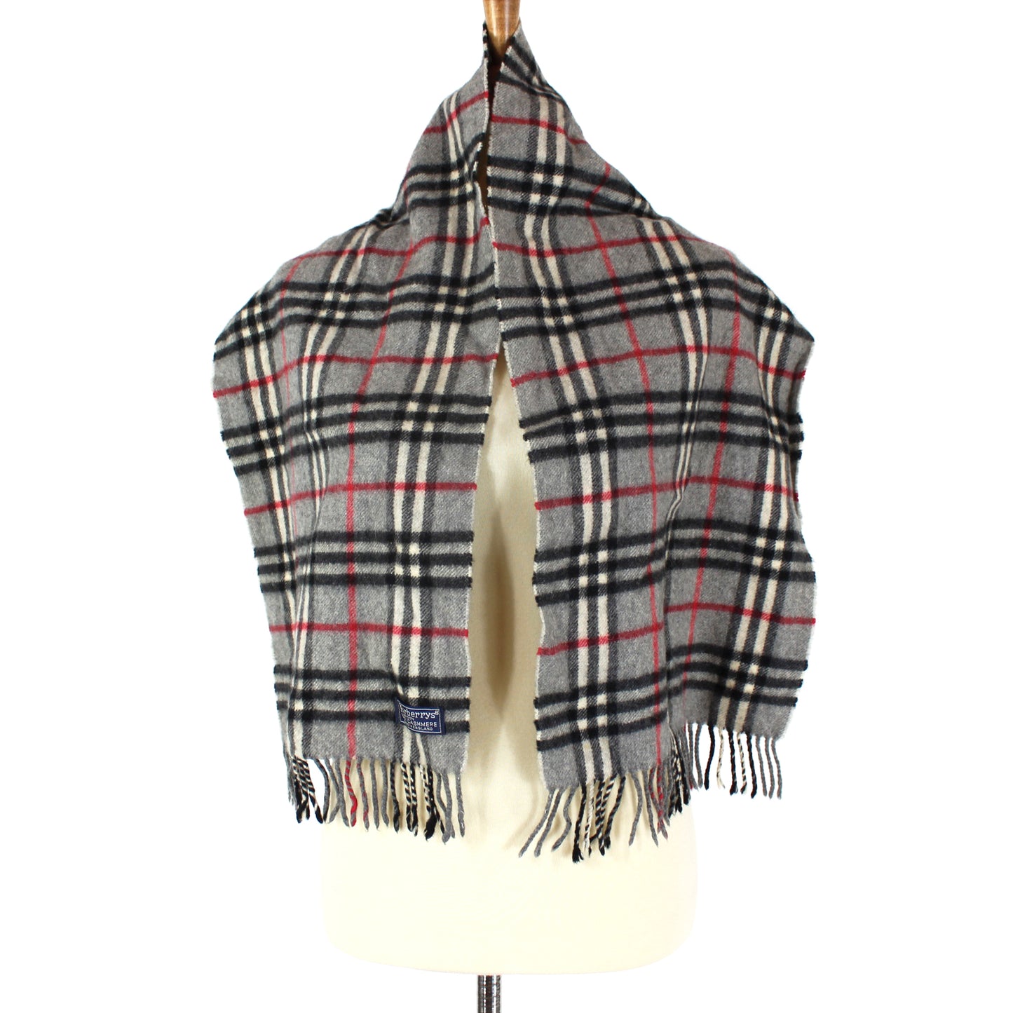 Burberry Cashmere Fringe Scarf