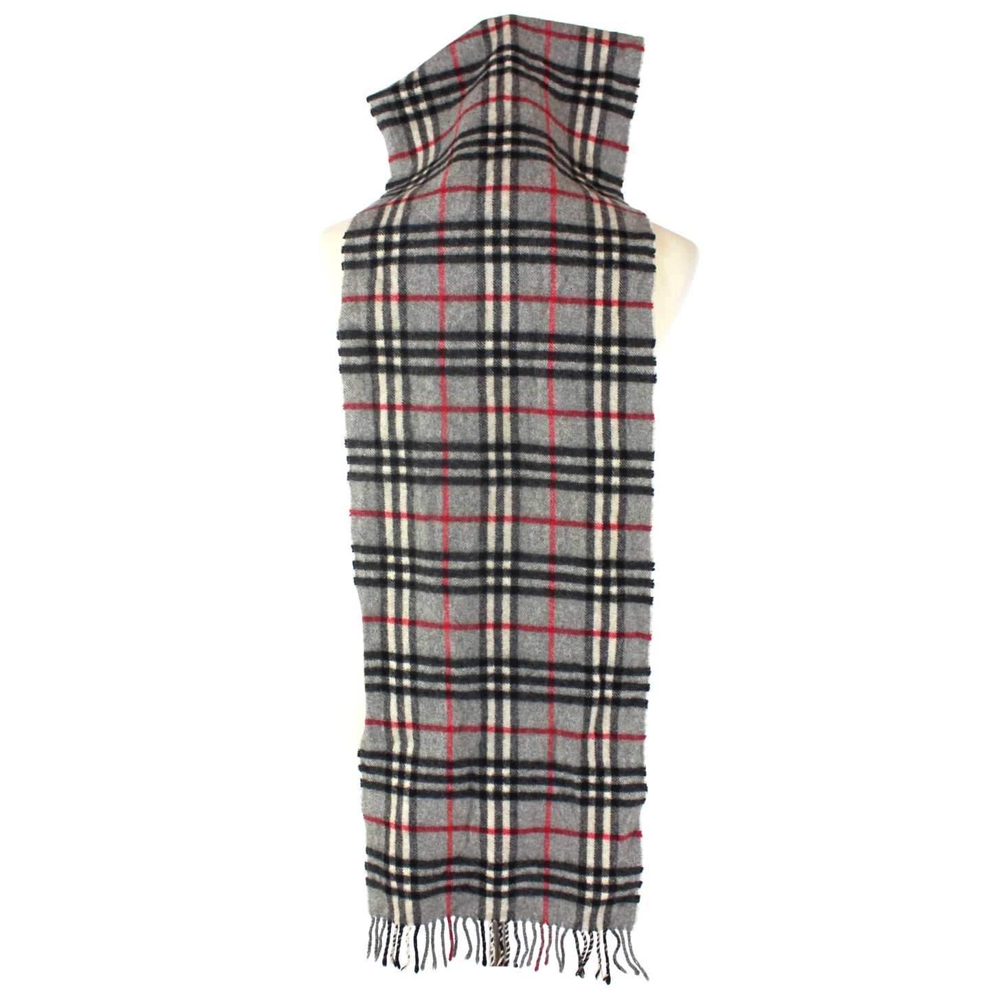 Burberry Cashmere Fringe Scarf