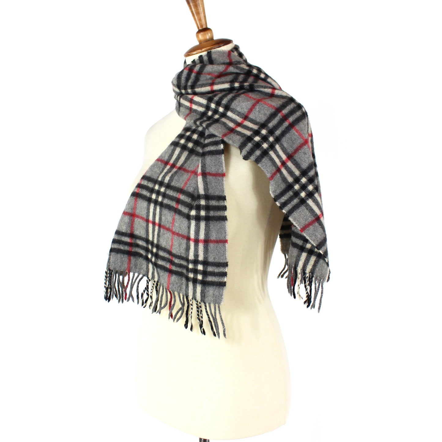 Burberry Cashmere Fringe Scarf