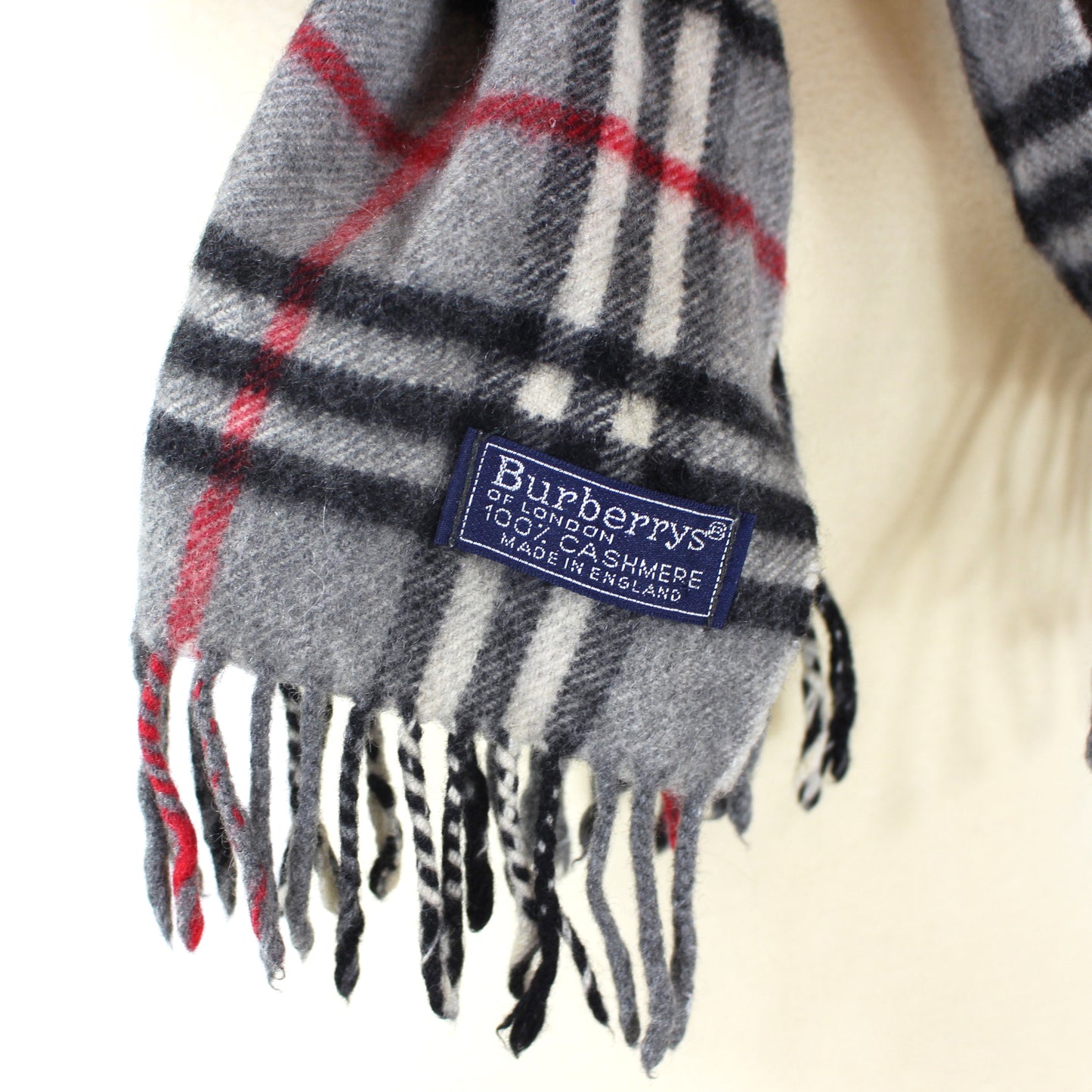 Burberry Cashmere Fringe Scarf