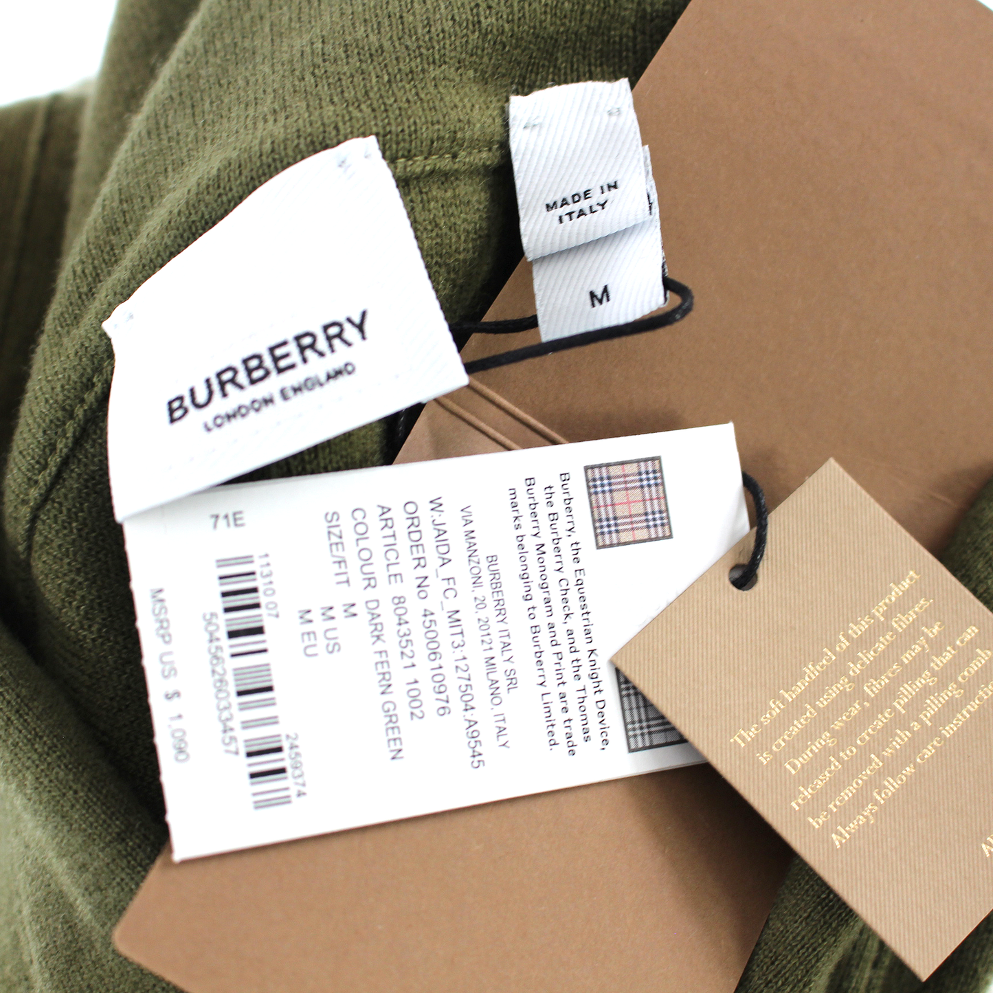 Burberry Knit Hoodie Sweater