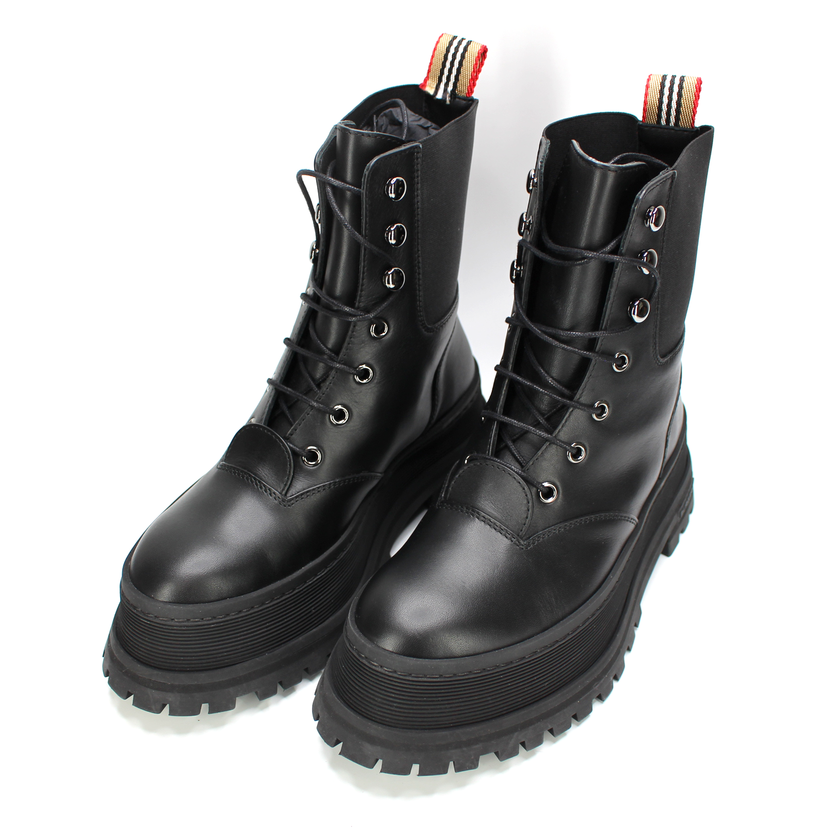Burberry top combat boots