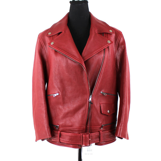 Gucci Belted Leather Moto Jacket