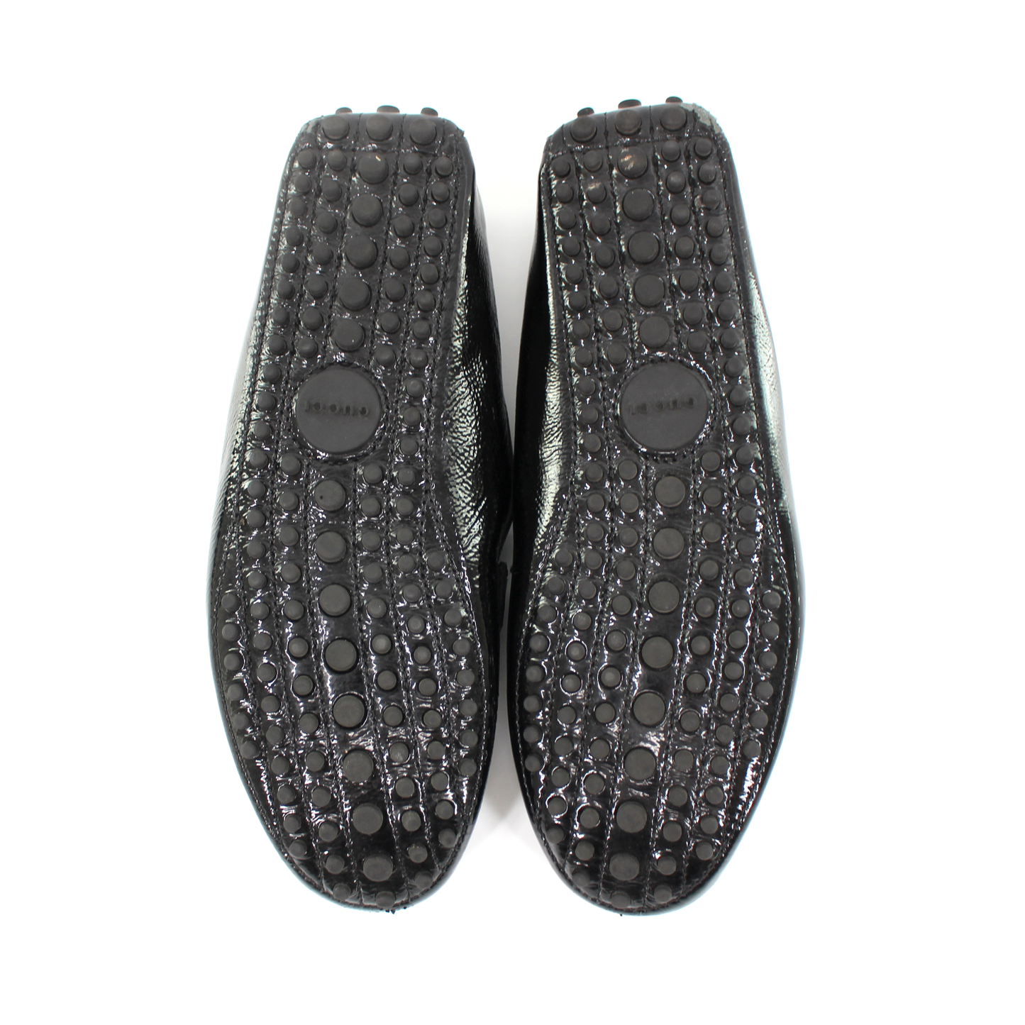 Gucci Patent Sachelin Sport GG Loafers