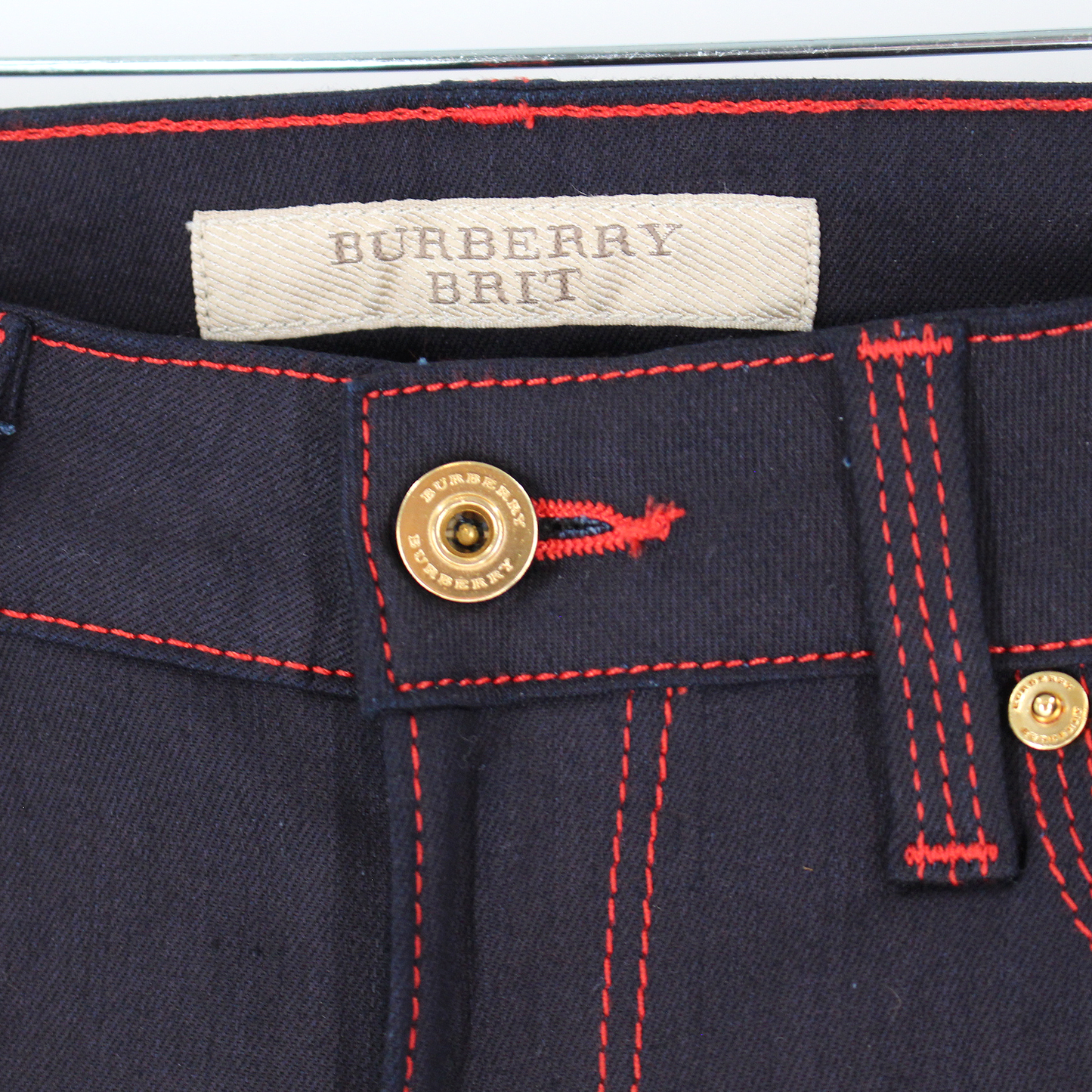 Burberry Brit Flare High Rise Denim Jeans