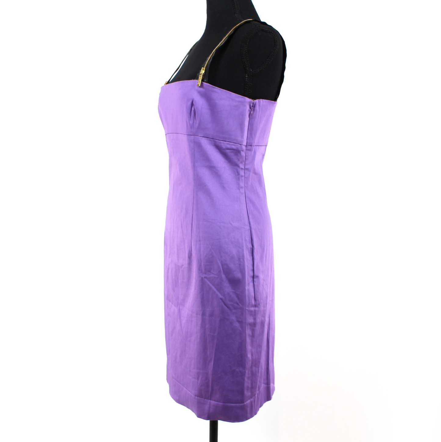 Versus Versace Zipper Shoulder Mini Dress