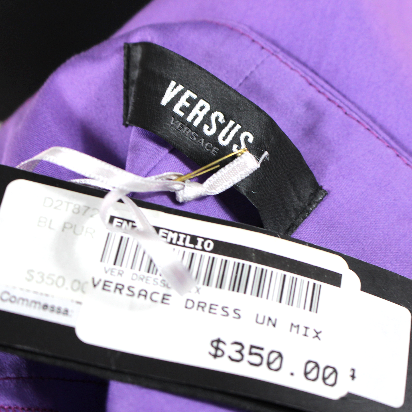 Versus Versace Zipper Shoulder Mini Dress