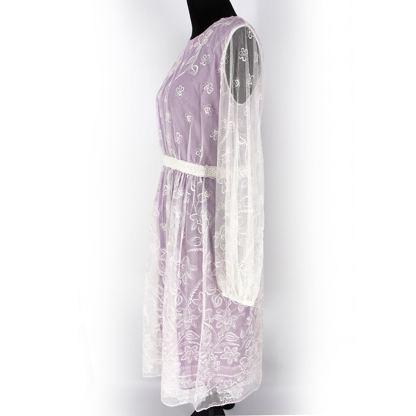 Burberry Lace Long Sleeve Dress
