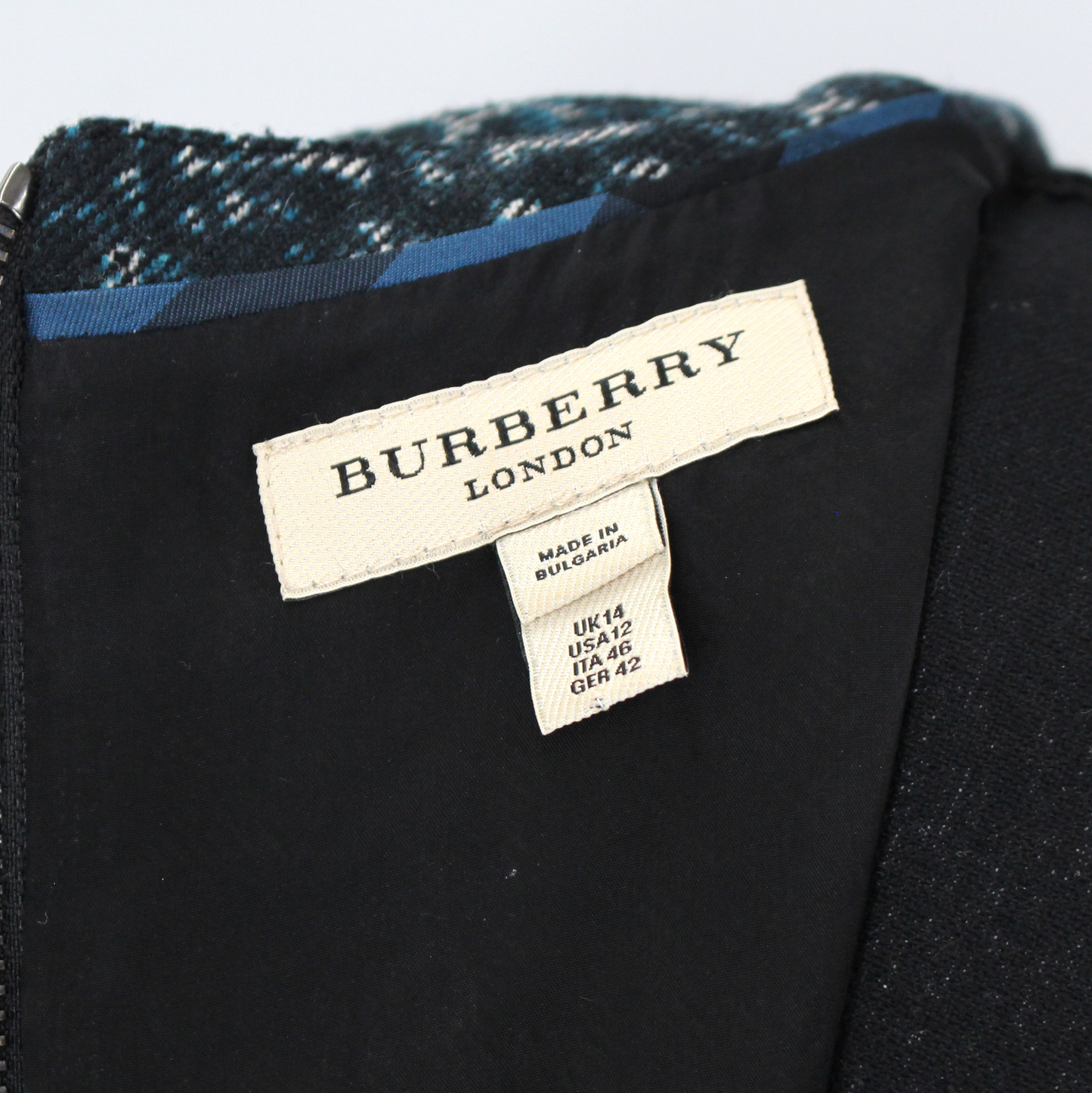 Burberry Wool Blend Shift Dress
