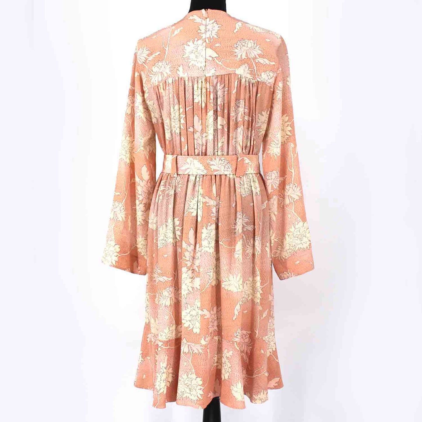 Chloé Cloudy Rose Belted Dress
