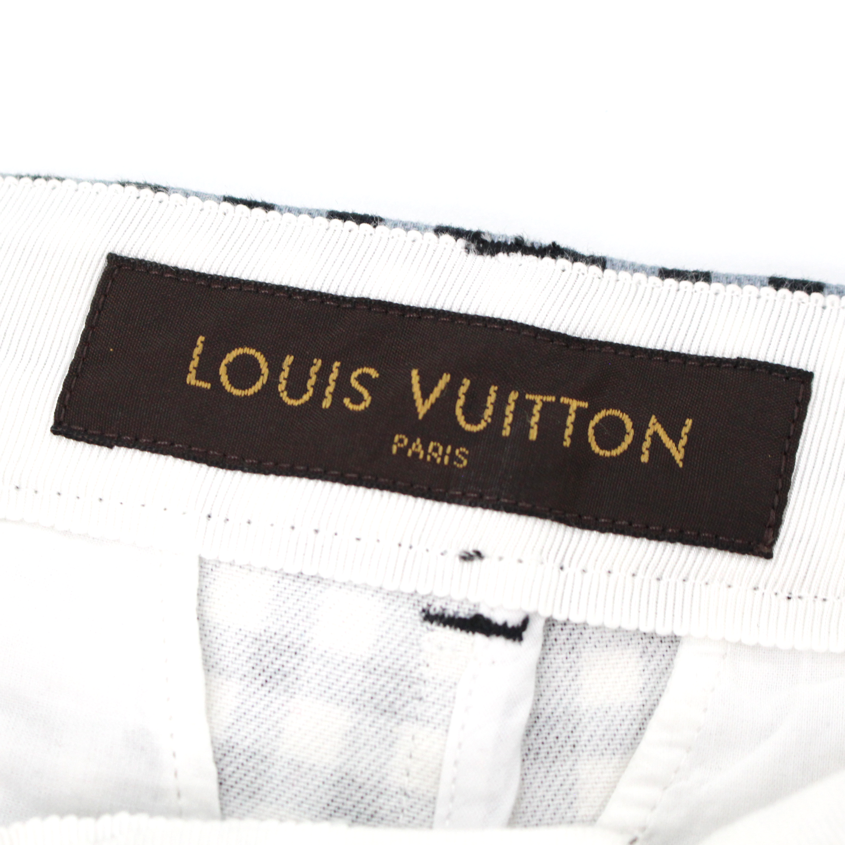 Louis Vuitton White Cotton Black Gingham Checked High Rise Shorts – The  Closet New York