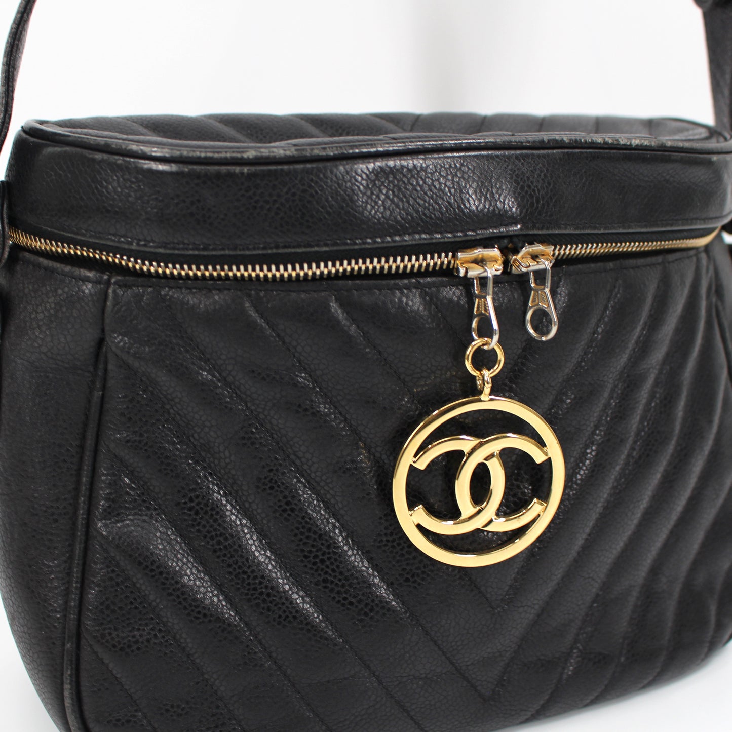 Chanel V Stitch Quilted Camera Bag