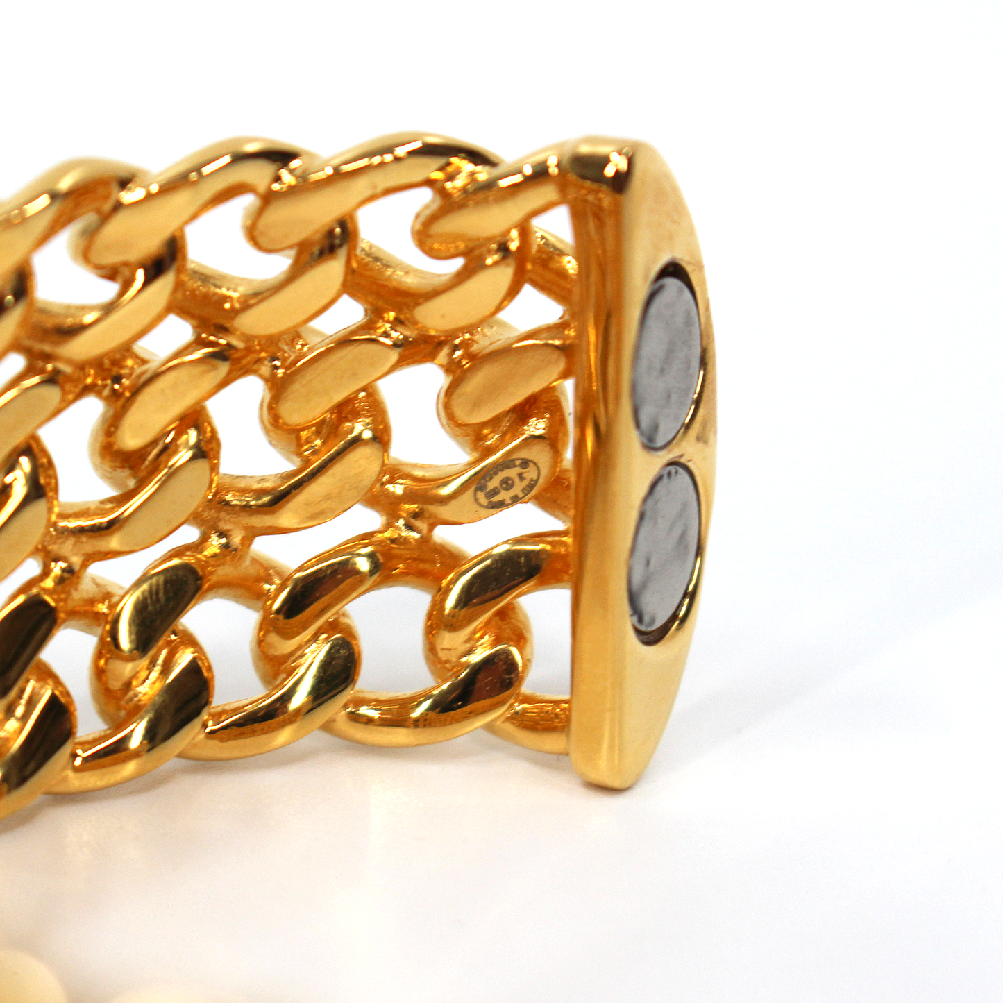 Chanel Gold CC Chainlink Cuff Bracelet