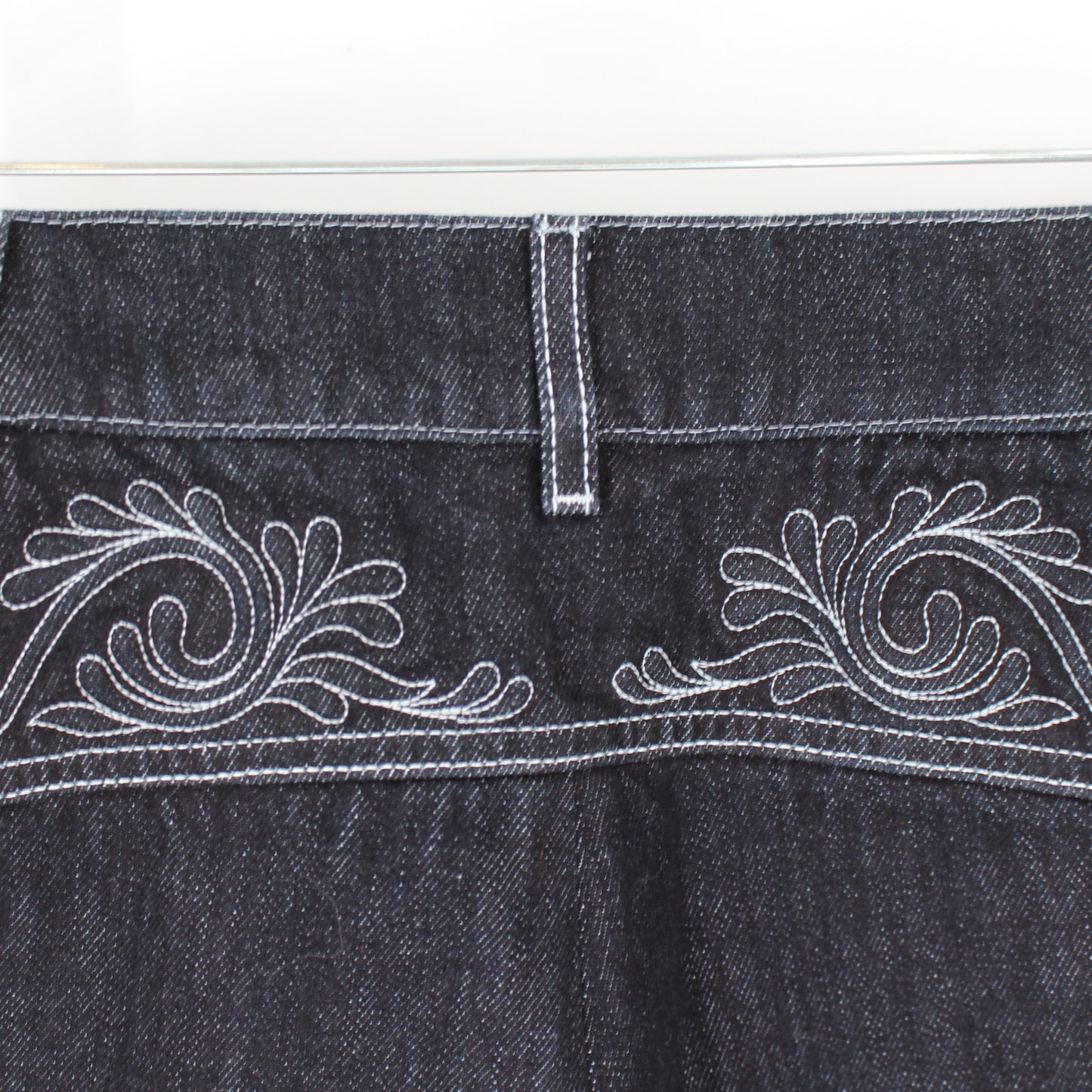 CHANEL Embroidered Denim Shorts