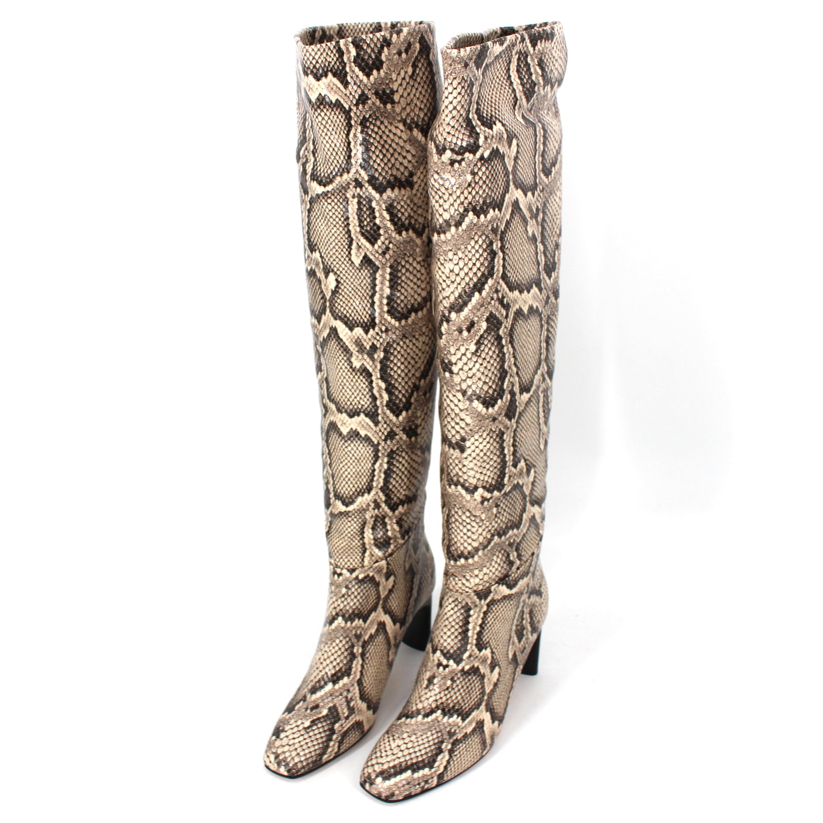 Snakeskin otk boots Clearance