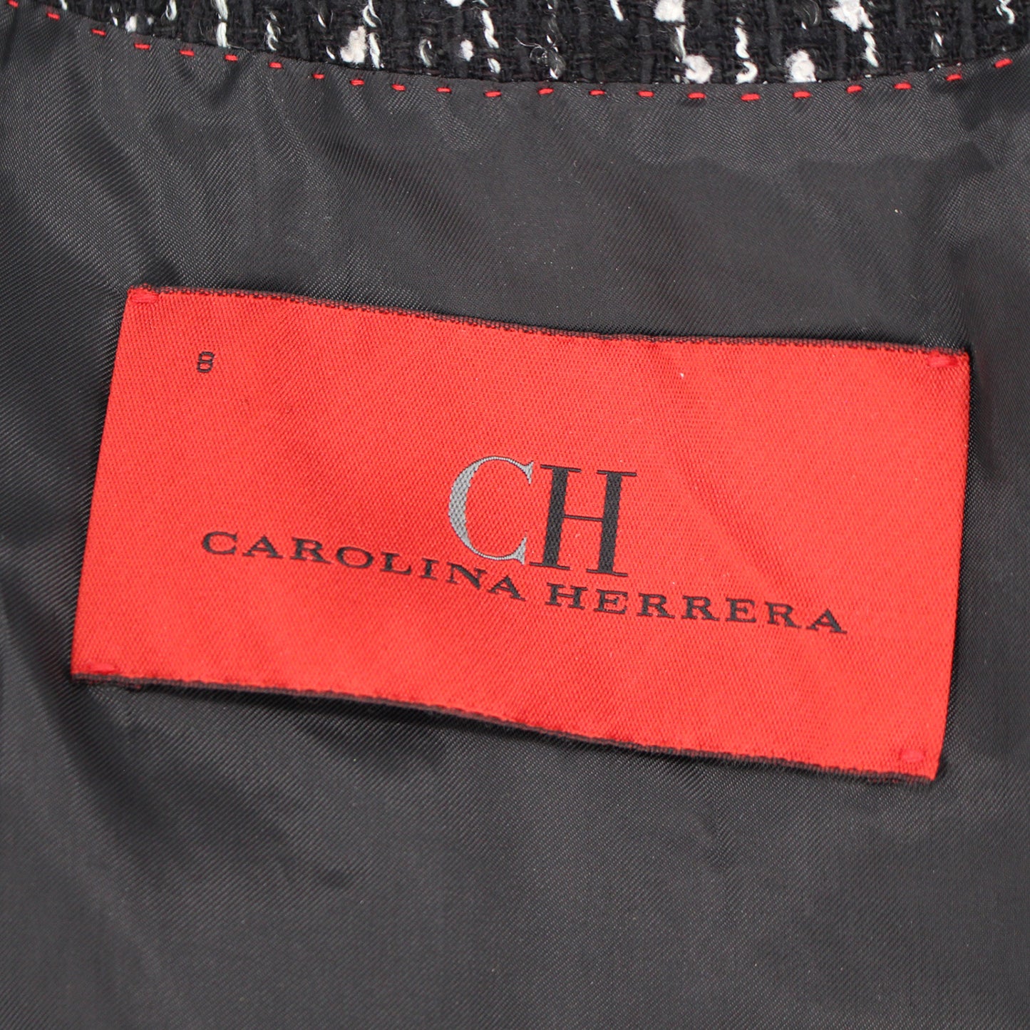 Carolina Herrera Metallic Tweed Blazer