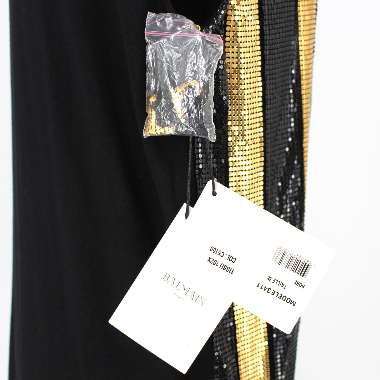 Balmain Paillette Embellished Dress