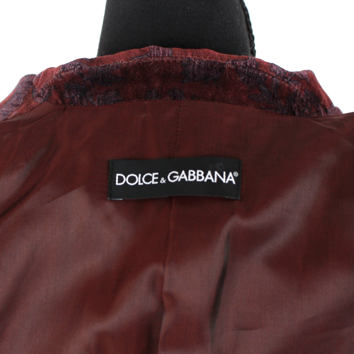 Dolce & Gabbana Velour Floral Blazer